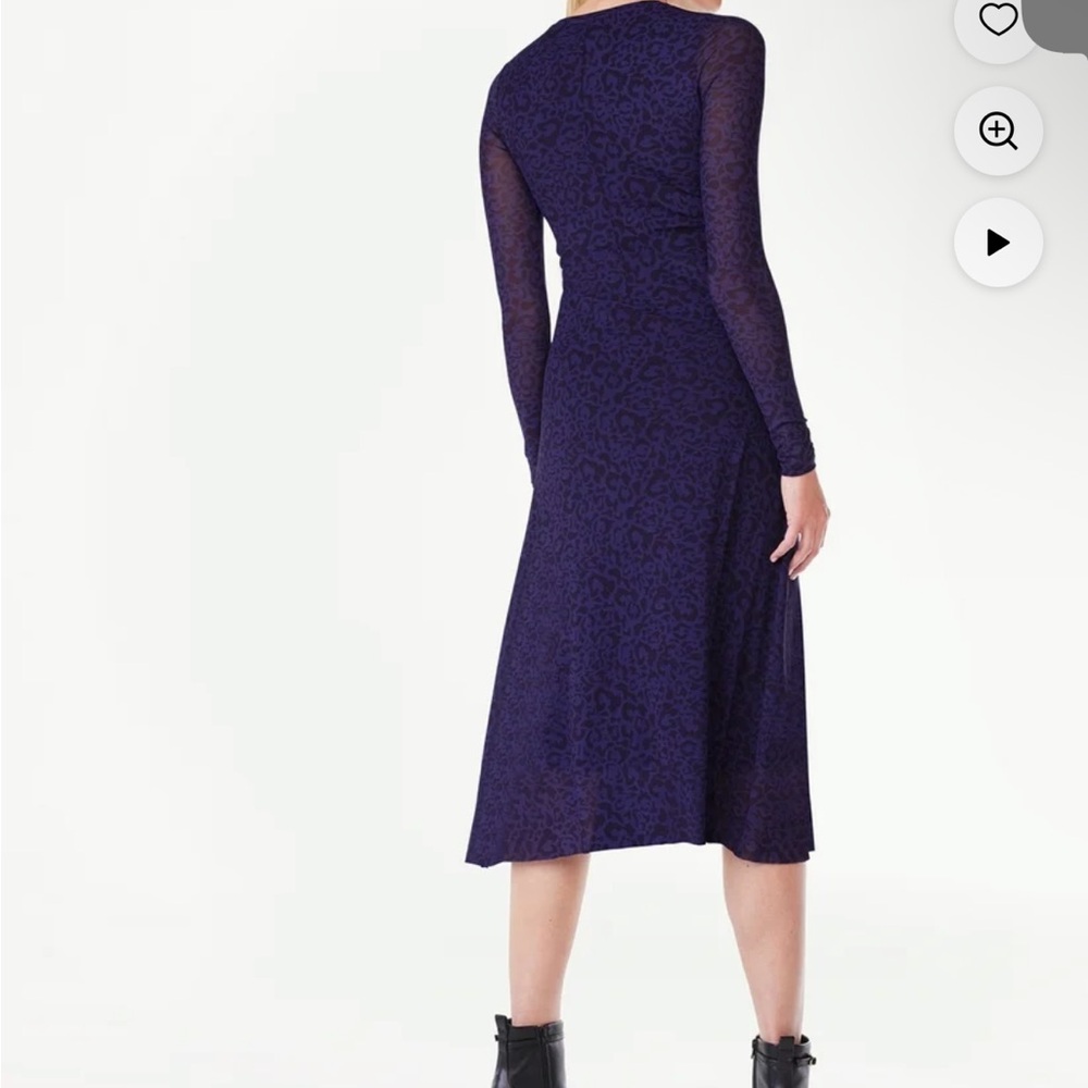 Scoop Purple Long-Sleeve Dress - Picture 5 of 6